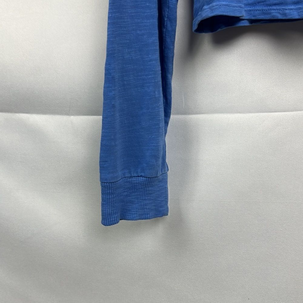 PINK Victoria’s Secret Blue Cropped Spirit Jersey size small. EUC - Picture 8 of 14